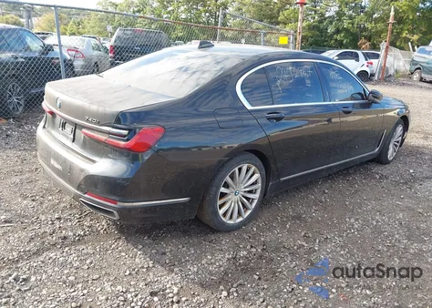 2021 BMW 740I xDrive из США, поврежденный, VIN WBA7T4C01MCE47451